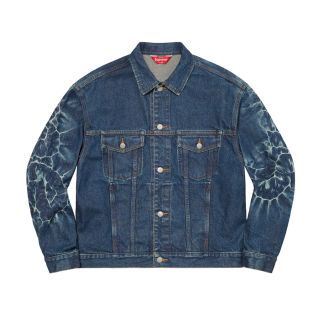 シュプリーム(Supreme)のsupreme Shibori Denim Trucker Jacket  xl(Gジャン/デニムジャケット)