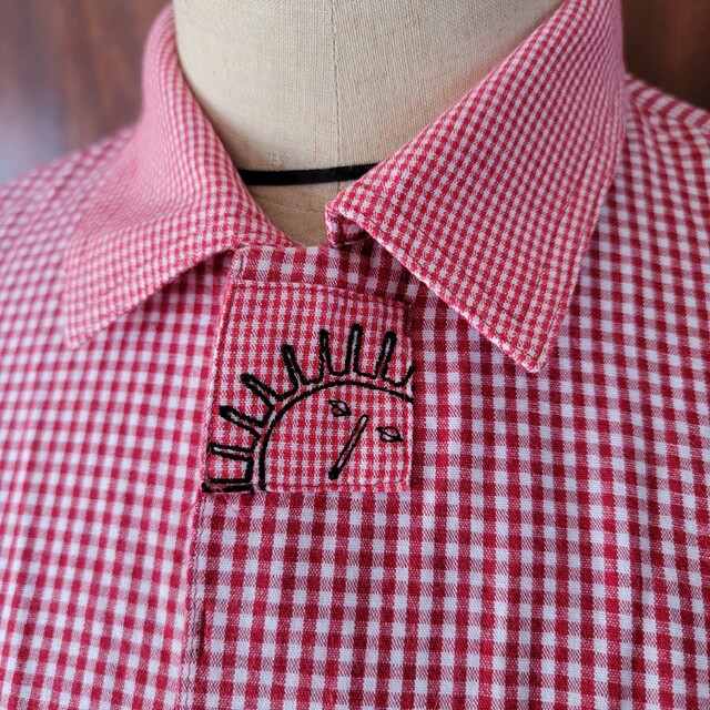 ピッコーネ　PICONE　ギンガムシャツ レディースのトップス(シャツ/ブラウス(半袖/袖なし))の商品写真
