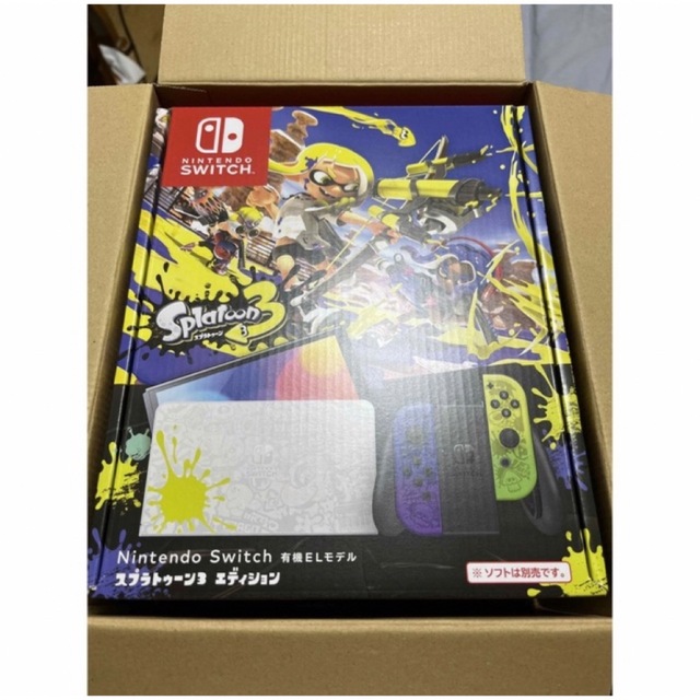 Nintendo Switch(ニンテンドースイッチ)の新品未使用 ニンテンドースイッチ スプラトゥーン3エディション 有機EL エンタメ/ホビーのゲームソフト/ゲーム機本体(家庭用ゲーム機本体)の商品写真