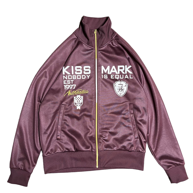 kissmark(キスマーク)の00’s kissmark トラックジャケット ワインレッド Y2K メンズのトップス(ジャージ)の商品写真