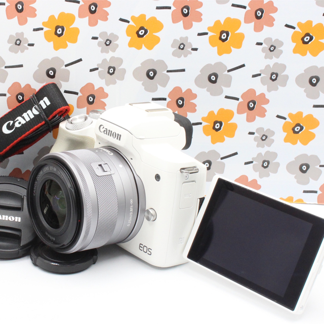 Canon - ショット極小、傷極小のほぼ新品♪❤️Canon EOS Kiss M