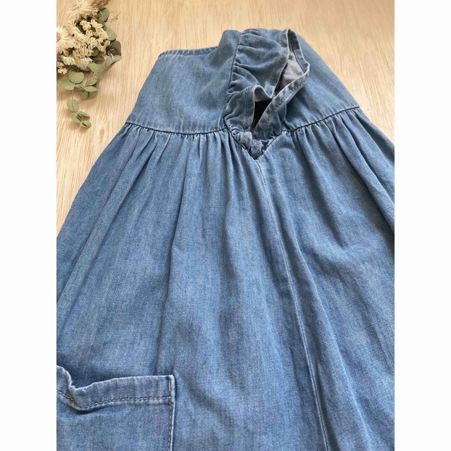 NEXT(ネクスト)の【美品】ネクスト　デニムワンピース キッズ/ベビー/マタニティのキッズ服女の子用(90cm~)(ワンピース)の商品写真