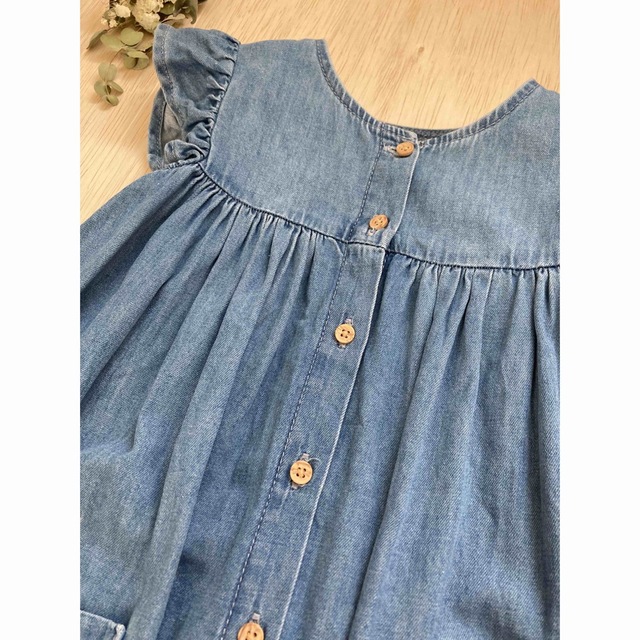 NEXT(ネクスト)の【美品】ネクスト　デニムワンピース キッズ/ベビー/マタニティのキッズ服女の子用(90cm~)(ワンピース)の商品写真