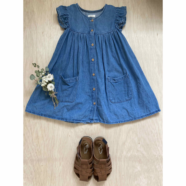 NEXT(ネクスト)の【美品】ネクスト　デニムワンピース キッズ/ベビー/マタニティのキッズ服女の子用(90cm~)(ワンピース)の商品写真