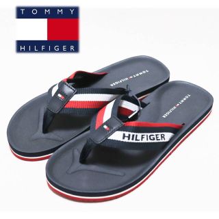 トミーヒルフィガー(TOMMY HILFIGER)の《トミーヒルフィガー》新品 トリコロールビーチサンダル US11.5(29cm)(ビーチサンダル)