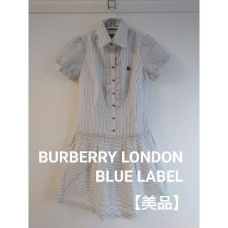 バーバリーブルーレーベル(BURBERRY BLUE LABEL)の【美品】BURBERRY BLUE LABEL　ミニワンピース　Ｓ(ミニワンピース)