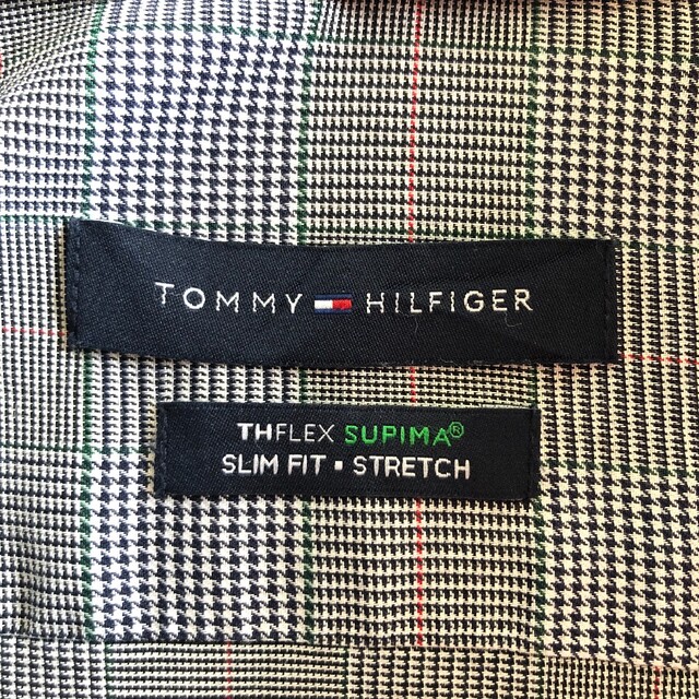 TOMMY HILFIGER(トミーヒルフィガー)のトミーヒルフィガー　グレンチェック　長袖　シャツ　※説明、実寸サイズ参照 メンズのトップス(シャツ)の商品写真