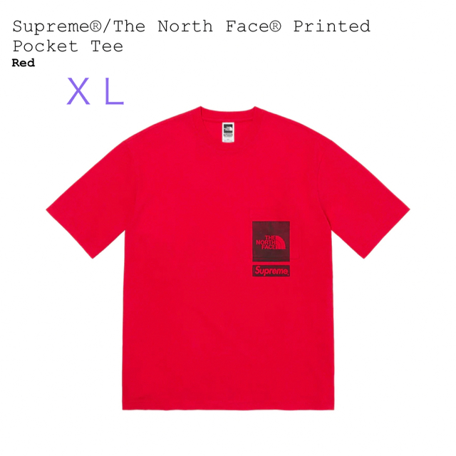 XL Supreme North Face Printed Pocket Tee - Tシャツ/カットソー(半袖 ...