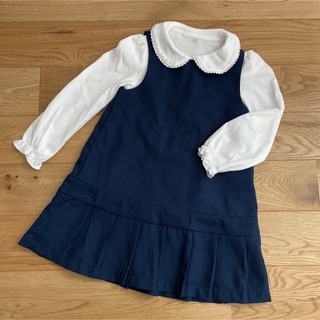 エニィファム(anyFAM)の女の子　幼稚園　保育園　入園式　シャツ　ワンピース　2点セット(ワンピース)