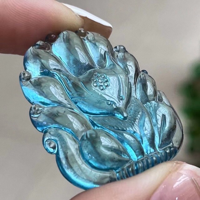 【天然】アクアマリン ルース 16.6g-