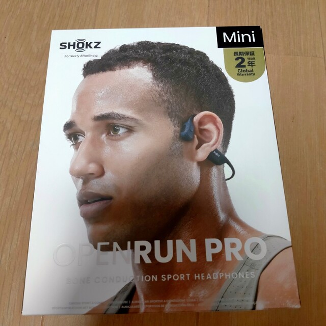 SHOKZ　open run pro mini　ブラック スマホ/家電/カメラのオーディオ機器(ヘッドフォン/イヤフォン)の商品写真