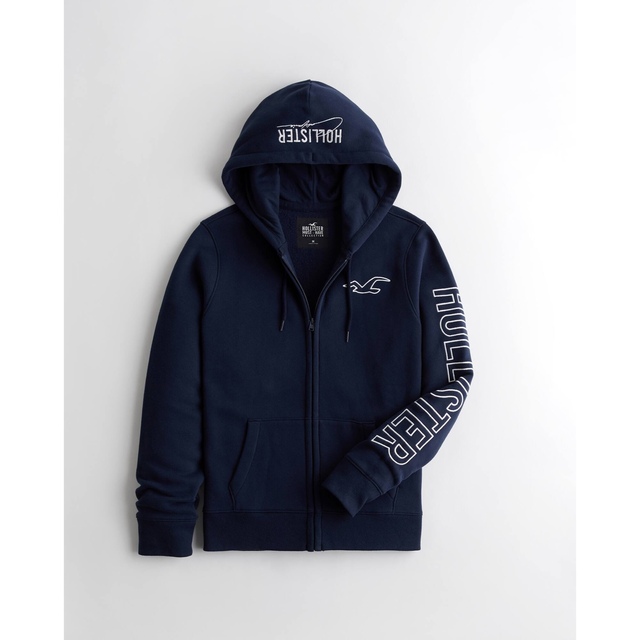 Hollister(ホリスター)のラスト1着！☆ホリスター メンズフルジップパーカー☆XS メンズのトップス(パーカー)の商品写真