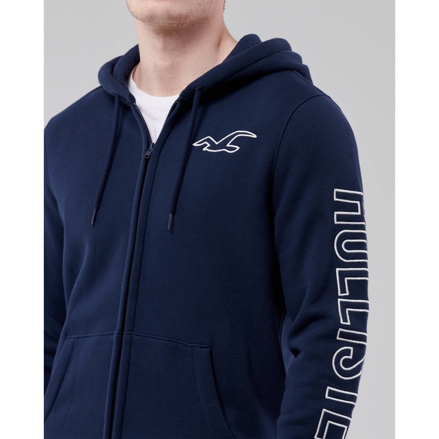 Hollister(ホリスター)のラスト1着！☆ホリスター メンズフルジップパーカー☆XS メンズのトップス(パーカー)の商品写真