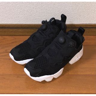 良品 REEBOK INSTA PUMP FURY WOVEN 23.5cm 黒