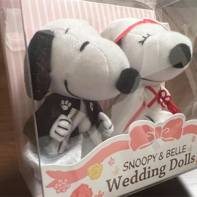 SNOOPY(スヌーピー)の【値下げ】スヌーピー　ウェディングドール　和装 エンタメ/ホビーのおもちゃ/ぬいぐるみ(ぬいぐるみ)の商品写真