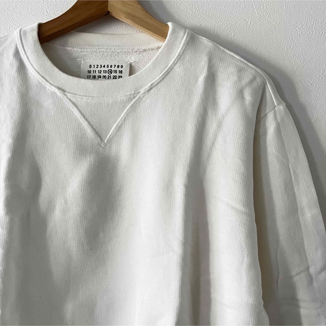 MAISON MARGIELA エルボーレザーパッチ付 スウェット