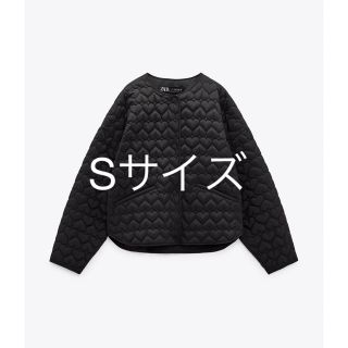 ザラ(ZARA)のZARA ハートキルティングジャケット(ノーカラージャケット)