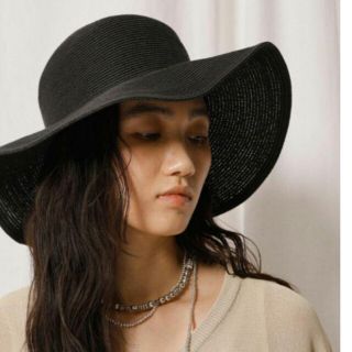 マウジー(moussy)のcrie conforto ポークパイ風ペーパーHAT◆新品(ハット)