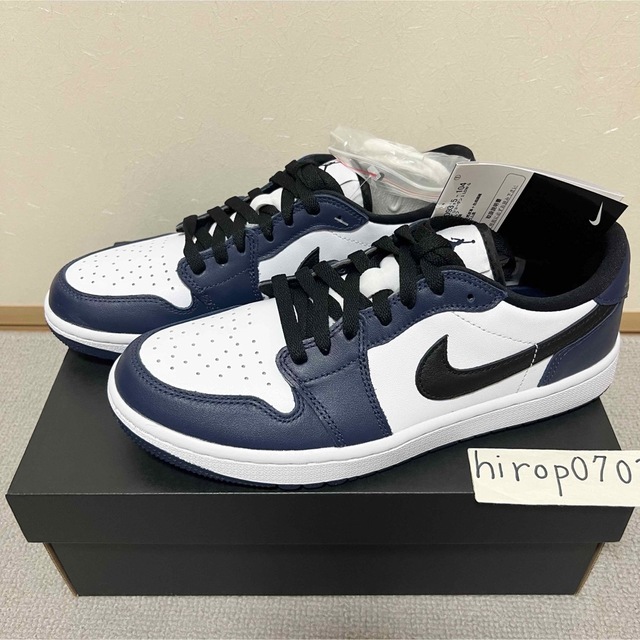 ナイキ　NIKE エアジョーダン1 LOW ネイビー 26cm