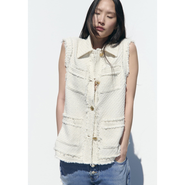 ZARA ツイードベスト - www.csharp-examples.net