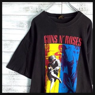 6676【希少XLサイズ】ガンズアンドローゼズ☆90年代ビンテージtシャツ　美品(Tシャツ/カットソー(半袖/袖なし))