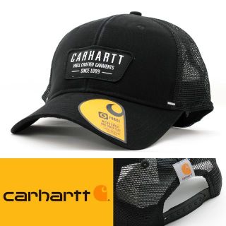 カーハート(carhartt)のメッシュキャップ 帽子 カーハート ブラック 105452-BLK USA(キャップ)