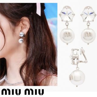 miumiu - MIUMIU イヤリングの通販 by まるちゃん's shop|ミュウ