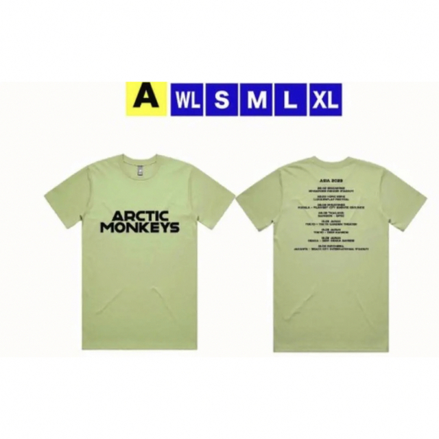 Arctic Monkeys TシャツXLサイズ　アークティックモンキーズ メンズのトップス(Tシャツ/カットソー(半袖/袖なし))の商品写真