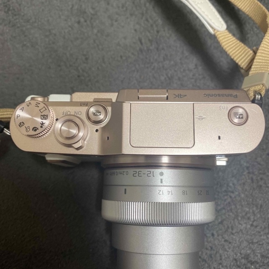 Panasonic ミラーレス一眼 LUMIX ストラップ付きカメラ