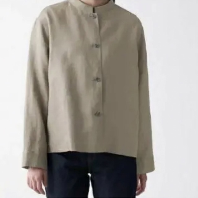 MUJI (無印良品)(ムジルシリョウヒン)の無印良品　フレンチリネンシャツジャケット レディースのトップス(シャツ/ブラウス(長袖/七分))の商品写真