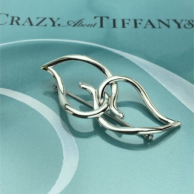 Tiffany & Co. ティファニー ダブルリーフ モチーフ ブローチ