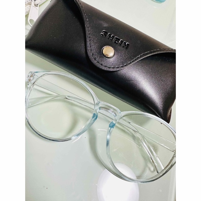 ブルーカットメガネ レディースのファッション小物(サングラス/メガネ)の商品写真