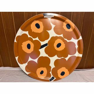 マリメッコ(marimekko)のマリメッコ　ウニッコ　トレイ　46cm  新品未使用♪(収納/キッチン雑貨)