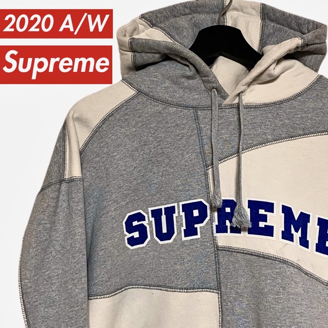 2020A/W SUPREME シュプリーム パッチワーク スウェットパーカー