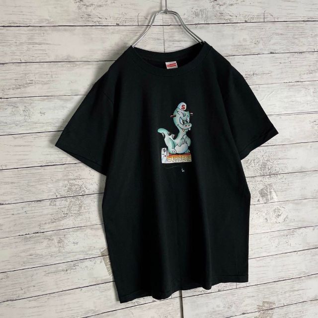 7766 【入手困難】シュプリーム☆ビッグロゴ定番カラー人気デザインtシャツ美品