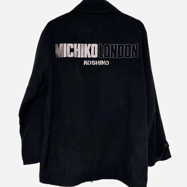 MICHIKO LONDON(ミチコロンドン)の80s ミチコロンドンコシノ ビンテージ ナイロンジャケット ブルゾン ブラック メンズのジャケット/アウター(ブルゾン)の商品写真