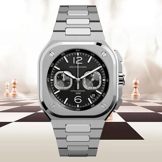新品 オマージュ スクエア クロノグラフ ブラック メンズ腕時計 セイコーVK