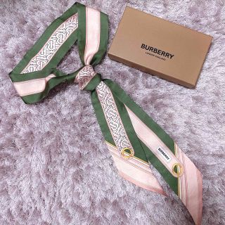 バーバリー(BURBERRY)のBURBERRY バーバリー　スカーフ　ストール　ショール　ロゴ現行品(バンダナ/スカーフ)