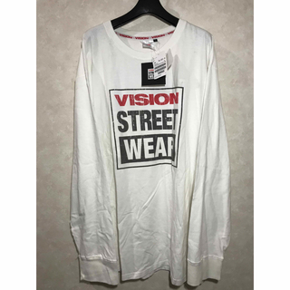 ヴィジョン ストリート ウェア(VISION STREET WEAR)の新品タグ付き　　ロゴプリント　長袖　トップス　ロンT シャツ　4L(Tシャツ/カットソー(七分/長袖))