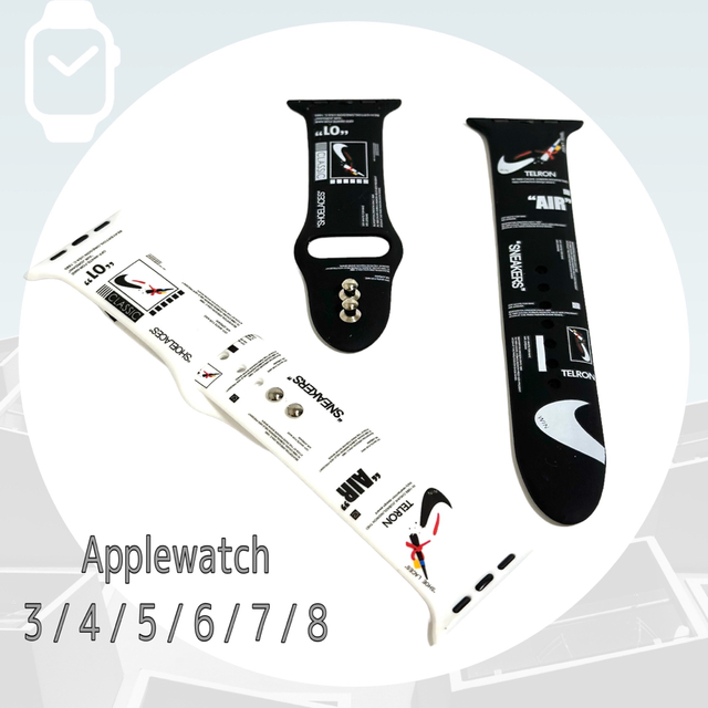 [ セット用　] apple watchバンド 交換ベルト 42/44/45mm メンズの時計(ラバーベルト)の商品写真