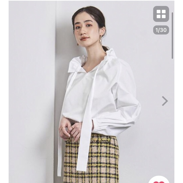 UNITED ARROWS ギャザーフリル リボン ブラウス 入荷 congresso.amm-mg