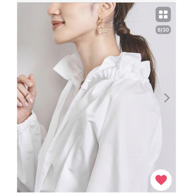 UNITED ARROWS ギャザーフリル リボン ブラウス UNITED ARROWS ギャザーフリル リボン ブラウス