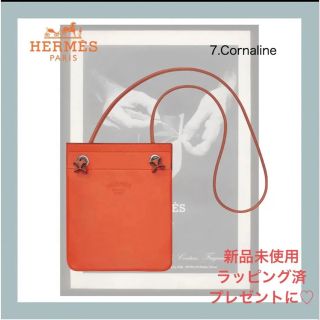 エルメス(Hermes)の新品未使用 エルメス HERMES アリーヌミニ ショルダーバッグ オレンジ(ショルダーバッグ)