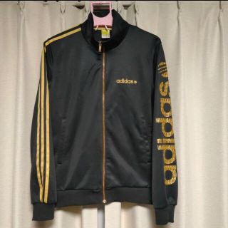 アディダス(adidas)のアディダス  ジャージ トップス ブラック ゴールド M(ジャージ)