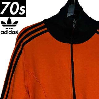 アディダス(adidas)の70s アディダス ビンテージ ジャージ トラックトップ オレンジ/小松菜奈着用(ジャージ)