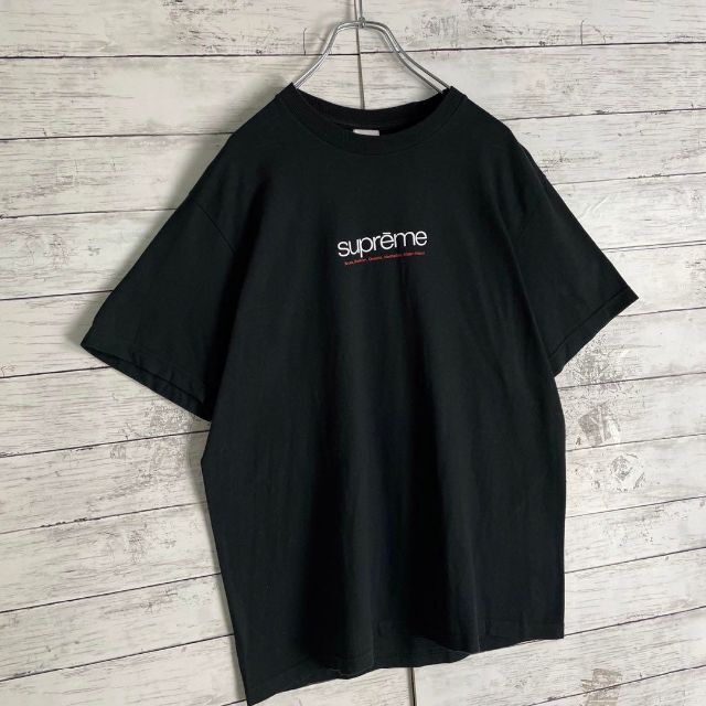 7390 【入手困難】シュプリーム☆ビッグロゴ定番カラー人気デザインtシャツ美品