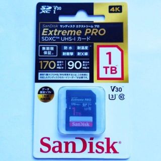 サンディスク(SanDisk)の未開封　SanDisk　Extreme PRO  SDXCカード　1TB(PC周辺機器)