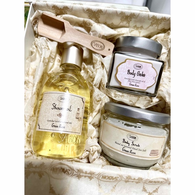 サボン SABON ボディーケアセット　ギフトセット　グリーンローズの香り