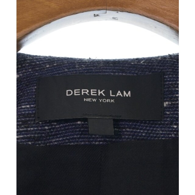 DEREK LAM(デレクラム)のDEREK LAM ノーカラージャケット 40(M位) 紺x黒x白(ミックス) 【古着】【中古】 レディースのジャケット/アウター(ノーカラージャケット)の商品写真
