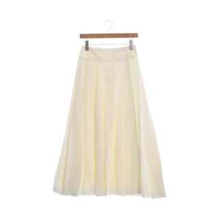ebure エブール ロング・マキシ丈スカート 38(M位) 白 【古着】【中古】